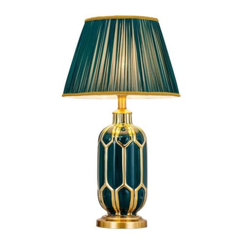 Lampe de table de lit créative en céramique blanche pour bureau et salon moderne