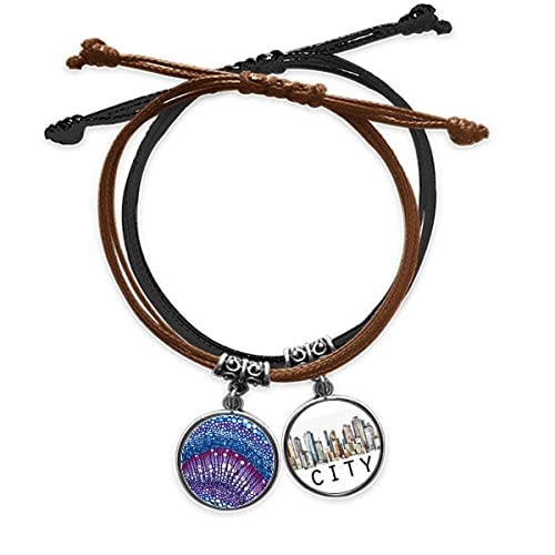 Bracelet sciences végétales en corde et cuir Sidi pour offrir