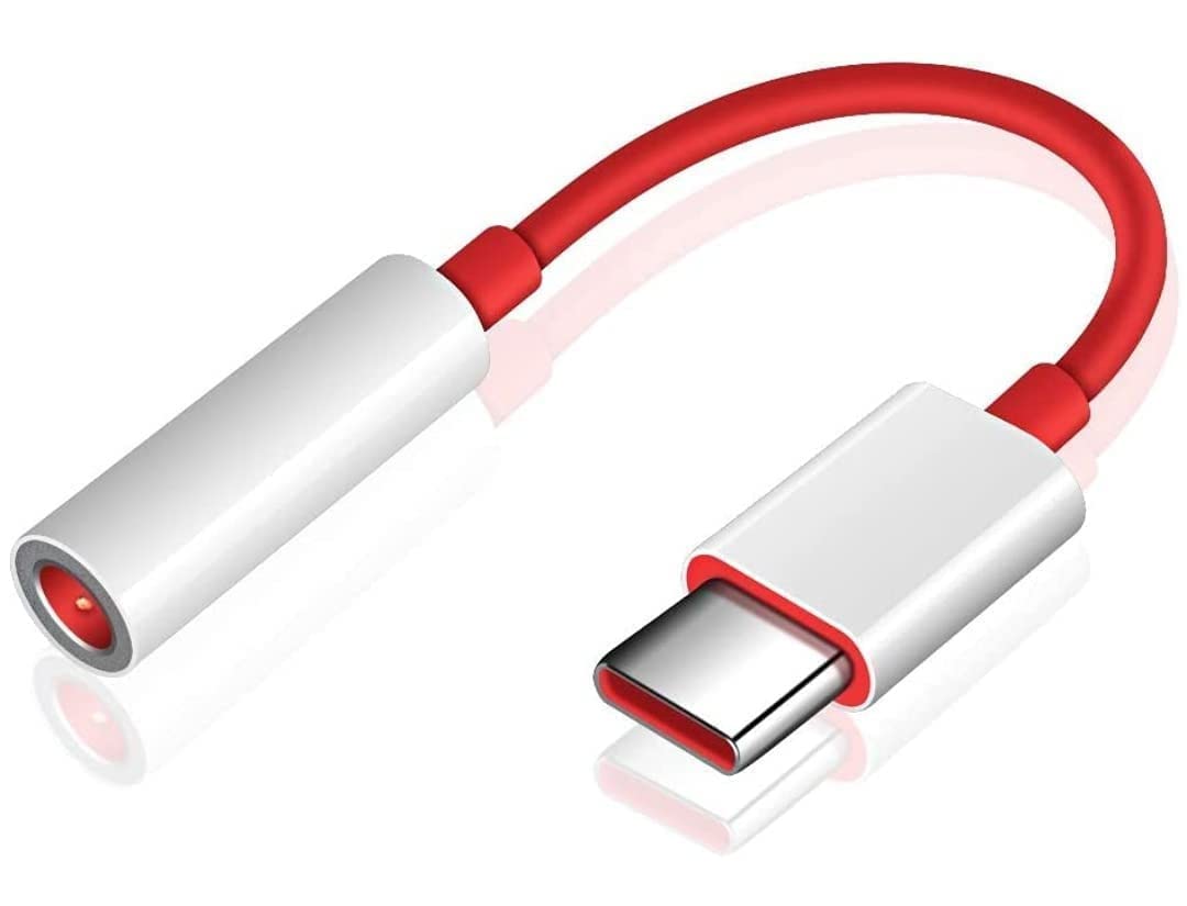 HDF USB Type C to 3.5mm Splitter Audio Jack Converter Adapter Headphones Jack Compatible with OnePlus Devices 10R 10T 10 Pro 7T 8T 9 Pro, Samsung, OnePlus, Xiaomi, Realme, Zebronics, Vivo & iQoo (Red)-picture-27
