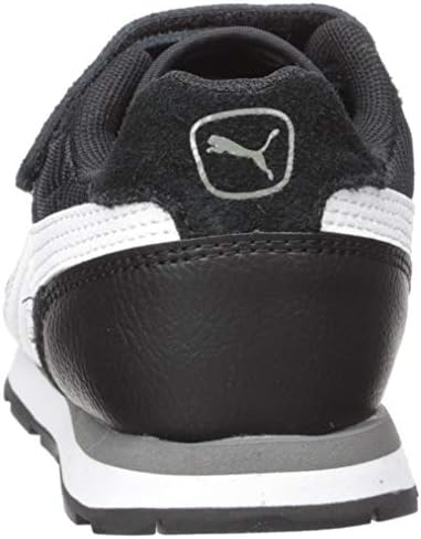 PUMA Unisex-Child Vista Hook & Loop Sneaker, Black-White, 3 M US Little Kid | Image 2