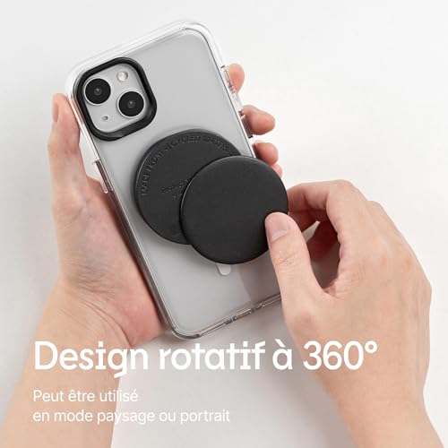 Accessoire pour Smartphone MagSafe RHINOSHIELD - Grip Support Repliable Noir - 3