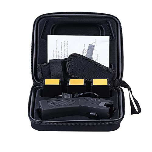 Abiyx Heavy Duty Stun Gun - Safety Remote Electric Shock Stun Gun For Women Self Defense Painful Tools Remote Distance Electric Shock Selfdefense Outdoor Rechargeable Black #TOP6