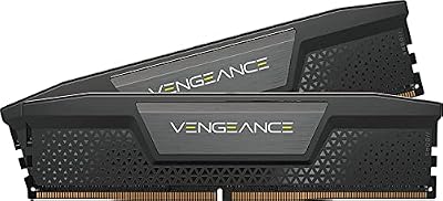 CORSAIR VENGEANCE DDR5 RAM 64GB (2x32GB) 5200MHz CL40-40-40-77 1.25V Intel XMP Desktop Computer Memory - Black (CMK64GX5M2B5200C40)