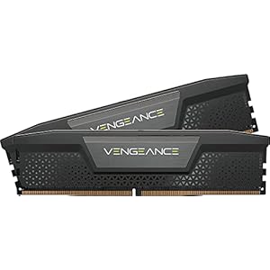 CORSAIR VENGEANCE DDR5 RAM 64GB (2x32GB) 5200MHz CL40 Intel XMP iCUE Compatible Computer Memory – Black (CMK64GX5M2B5200C40)