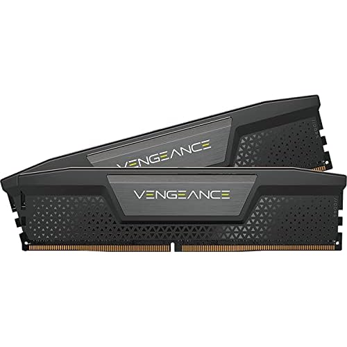 CORSAIR VENGEANCE DDR5 RAM 64GB (2x32GB) 5200MHz CL40-40-40-77 1.25V Intel XMP Desktop Computer Memory - Black (CMK64GX5M2B5200C40)
