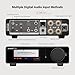 AIYIMA A80 Bluetooth Amplifier DAC Stereo HiFi Home Audio Receiver with PFFB,2.0 Channel Hi-Res Class D Power Amp with PC-USB COA Opt Inputs,Digital VU Meter | SUB Pre-Out | TRS Balanced Input |Tone