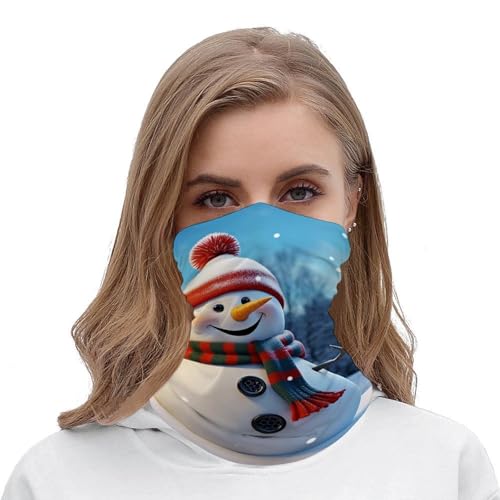 Balaclava cuello cuello feliz muñeco de nieve para hombres y mujeres con protección solar, máscara facial fresca y transpirable para esquí y senderismo miniatura 5