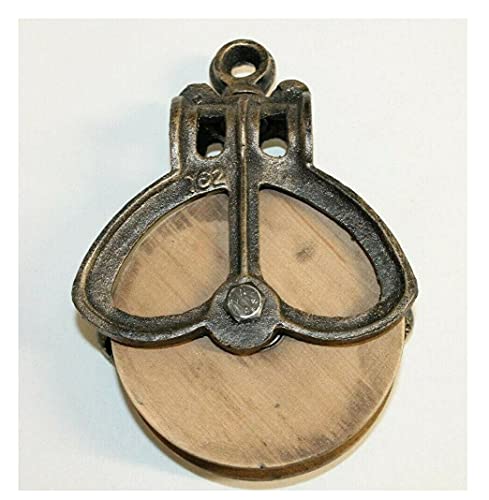 Galapagoz Wood Pulley Barn Farm House Decor Rustic New Antique
