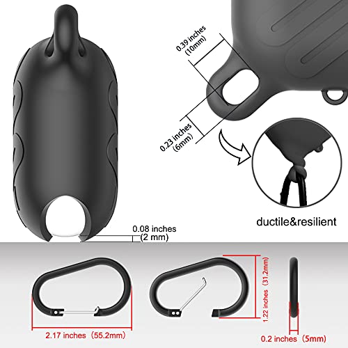 Waterproof Case For Airpods Pro 2Nd Generation And Airpods Pro Case Anti-Lost , Wireless Charging, Led Light Visible（Blacknight） #TOP4