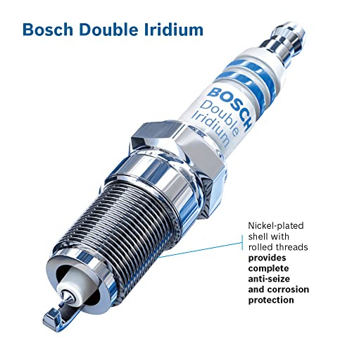 BOSCH 9673 OE Fine Wire Double Iridium Spark Plug - Pack of 4