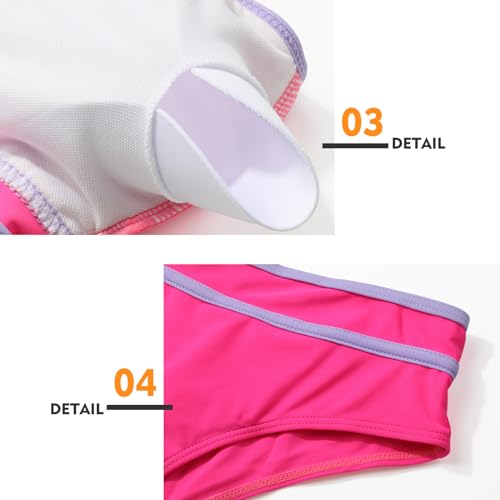 Genfien Women's Bikini Sets Bikini Tops High Waisted Bottom Tummy Control Bathing Suits Cut Out Ladies Swimsuit Suits Padded Beachwear