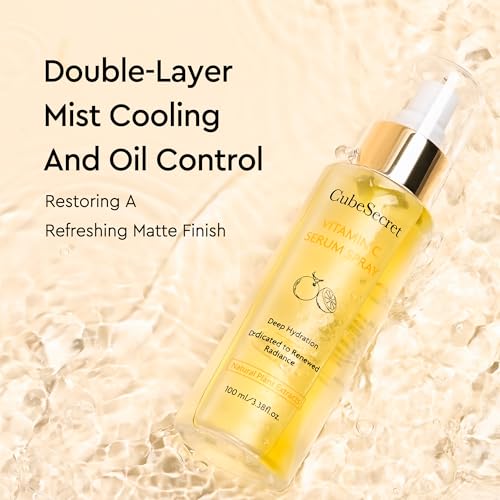 Vitamin C Serum Spray, Hydrating Face Mist with Centella Asiatica, Nicotinamide & Hyaluronic Acid, Glow Serum for Radiant Firming Skin, All In One Mist, Korean Skin Care - 3.38 Fl Oz — view 4
