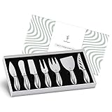 [page_title]-SOUL HAND Soulhand Premium 7-teiliges Käsemesser Set Komplett aus Edelstahl Käsehobel Käseschneider mit Geschenkbox Perfekt für Partys Hochzeit, Weihnachten, Geburtstag und Erntedankfest