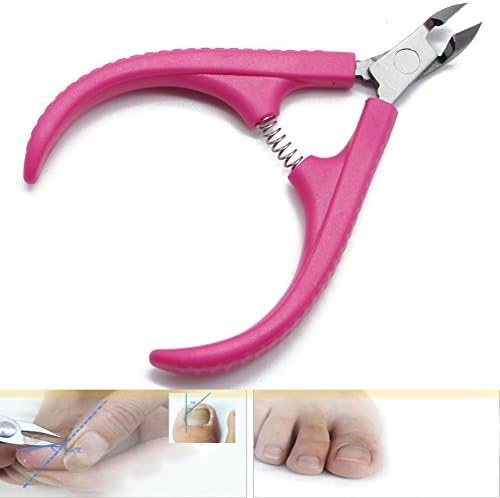 So Beauty Red Rubber Handle Cuticle Nipper Nail Art Clipper Cutter