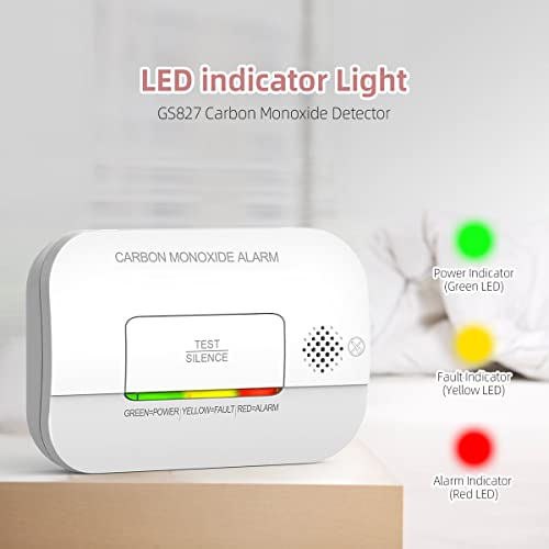 Putogesafe Carbon Monoxide Detector, 10 Year Sensor Life, En50291 Certified, With Battery Warning Indicator And Test Button, 85 Db, For Ceiling And Wall Mounting, White (1 Pack) #TOP4
