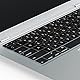 Lacerto® | 15x15mm Deutsche Tastaturaufkleber für MacBook und Mac-Tastaturen, mit mattem Schutzlaminat | Germany Stickers for MAC Keyboard QWERTZ | Farbe: Schwarz