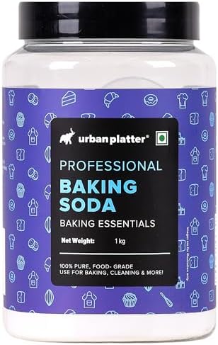 Urban Platter Baking Soda, 1kg (Baking & Cooking Essential, Food-Grade Sodium Bicarbonate, Multi-Use Kitchen & Household Cleaner, Deodorizer)