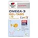 Produktbild Doppelherz system OMEGA-3 family Gel Tabs  Enthält 180 mg DHA, ein Baustein des Gehirns, als Tagesportion (2 Gel-Tabs)  120 Tabs