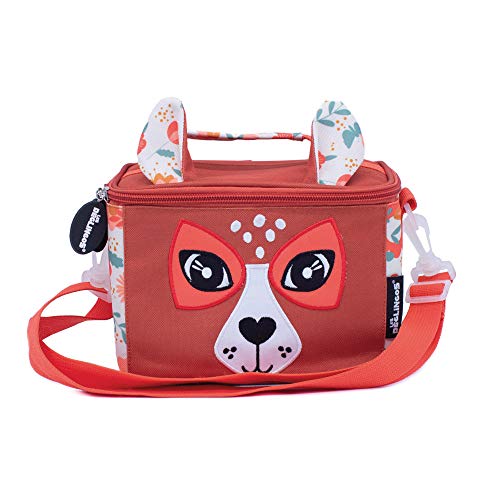 Les Déglingos Sac Isotherme Bébé Mélimélos la Biche Lunch pour Enfant Bandoulière Pique-Nique Goûter Isolant PEVA Polyester Recyclé, 1 Unité