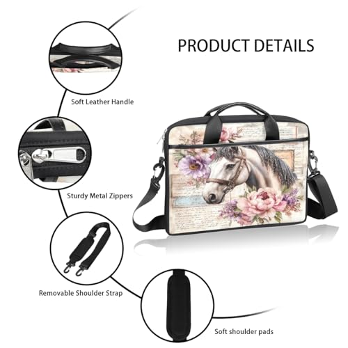 Bolso para portátil con diseño Floral Peony para 15 pulgadas miniatura 4