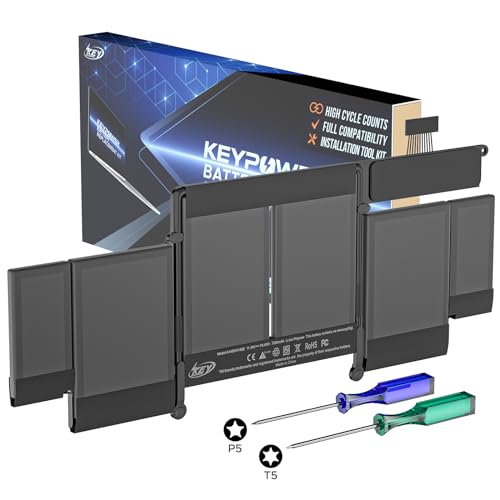 A1502 Battery, 13-inch MacBook Pro Retina Battery Replacement for A1502 [Early 2015, Mid 2014, Late 2013], Compatible Laptop Battery Models A1582 A1493 - High-Performance and Longevity [11.34V 79.4Wh]