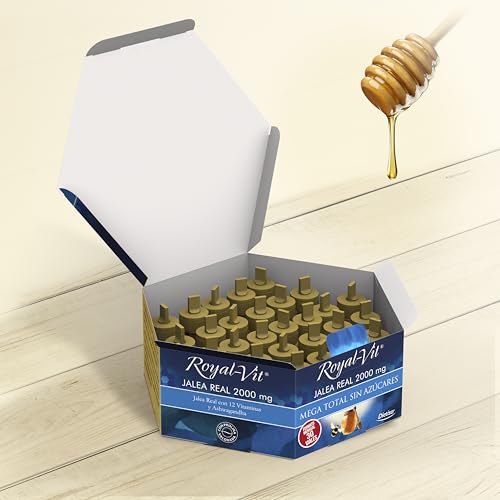 Miniatura 2 de Dielisa, Royal Vit, Jalea Real 2000mg Mega Total Sin Azúcares, Con 2000mg De Jalea Real, Ashwagandha Y Vitaminas Que Ayudan A Mantener Los Niveles De Energía, Formato Mensual - 30 Viales