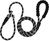 Reflexivo para la Seguridad - El cuerpo de la correa de la cuerda está trenzado con hilo de reflexión, y le permite a usted y a sus perros estar mucho más seguros en la caminata nocturna.