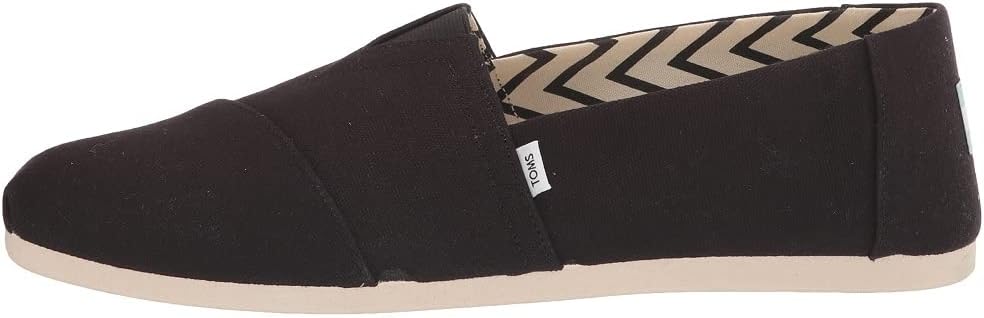 TOMS Men's Alpargata Loafer Flat, Black/Black Recycled Cotton Canvas, 7.5 - Image 7