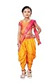 ASHMIKA This beautiful Ready to Wear Saree for Girls, with Dhoti Style that gives a perfect look to the outfit, Maharash