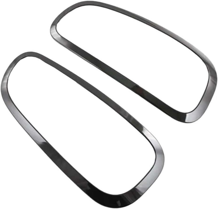 2pcs Car Rear Headlight Trim Compatible For Mini Clubman F54 2022 Rear Tail Light Lamp Decorative Cover Stickers Black Rear Tail Light Cove