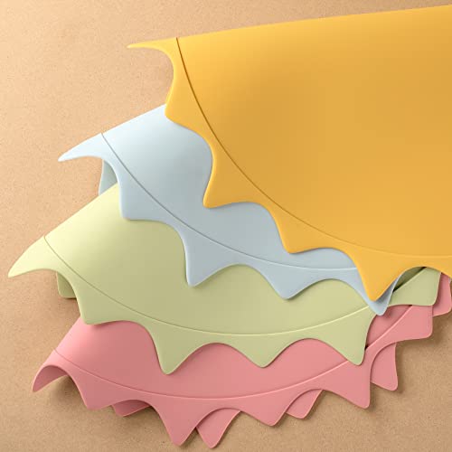 Honghong Silicone Placemats For Kids, Toddler Placemat With Raised Edges, Bpa-Free Non-Slip Silicone Placemats For Dining Table (Olive) #TOP6