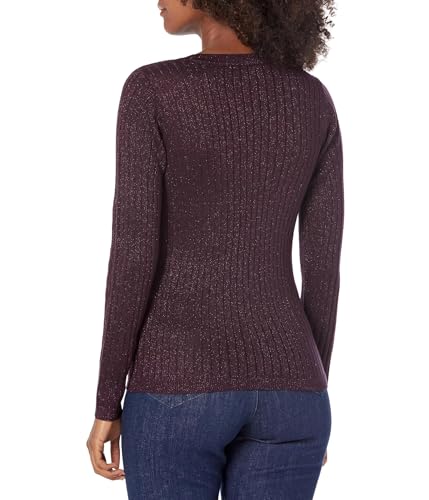 Image of Tommy Hilfiger Lurex Rib V-Neck Sweater