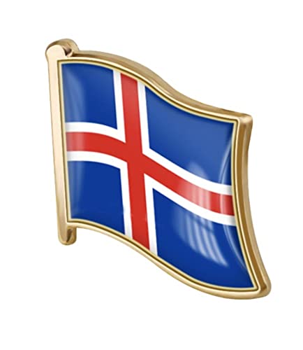 Image of vmcoatdu Country Flag Pin Badge International Travel Brooch Metal Alloy Souvenir Pin for Hat Clothes Backpack