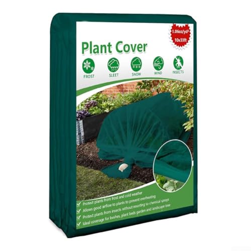 Couverture de protection hivernale pour plantes en polypropylène respirant, offrant une résistance au gel et une rétention d'humidité pour les légumes et les fleurs