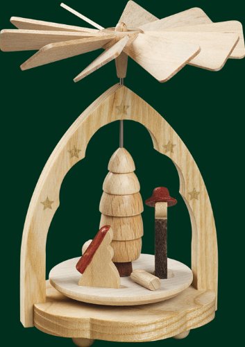 Wärmespiel Pyramide 24 Rudolphs Schatzkiste Wärmespiel Christi Geburt Natur Höhe= 11cm NEU...