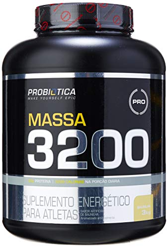 Massa 3200 Anticatabolic (3kg) - Sabor Baunilha, Probiótica