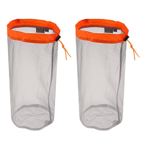 Geardeangloow Netzbeutel M Orange Grau