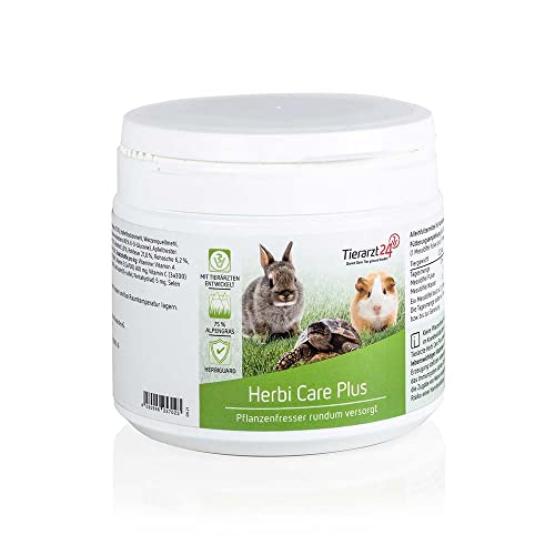 Tierarzt24 HERBI Care Plus ist EIN Alleinfuttermittel für pflanzenfressende Heimtiere & Reptilien - 200 g