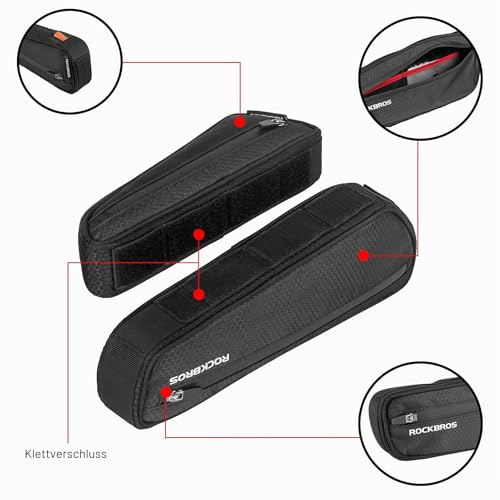 ROCKBROS Fahrradtaschen Set Lenkertasche + Rahmentasche Abnehmbar – Ansicht 3