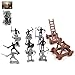 14 Pcs Militär Spielzeug Set, Enthalten Plastik Soldaten Spielzeug Figuren Abnehmbar Leiter und Sturmwagen,Mini-Ritter Figuren Spielzeug Militärspielset für Kinder Jungen