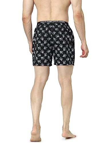 Image of JACK & JONES Men's Cotton Blend Modern Regular Solid Boxer Shorts