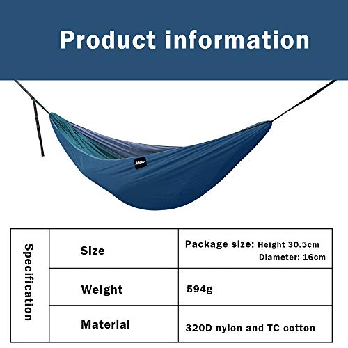 UBOWAY Hammock Underquilt - Packable Full Length Under Blanket, Camping Quilt(Navy)