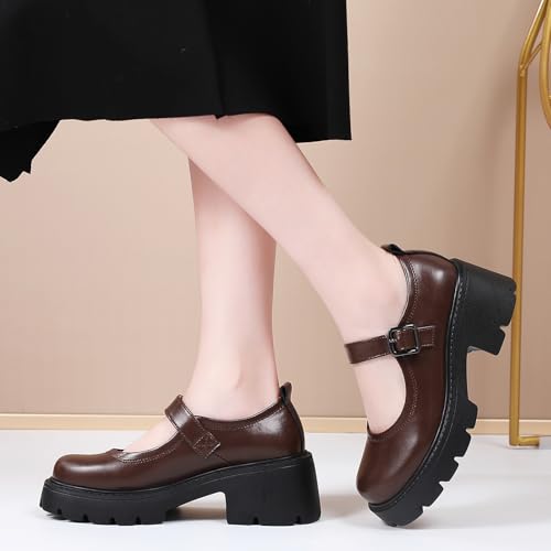 Mary Jane Shoes Platform Mary Janes for Women Chunky Heel Pumps Business Casual Shoes Dress Shoes Comfortable Dressy Office Work Shoes for Ladies Womens2