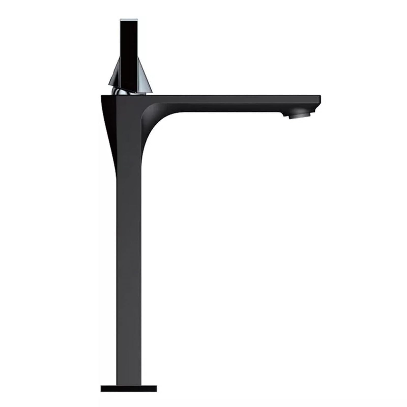 VFfotO Single Lever Handle 1-Hole Bathroom Sink Faucet Solid Brass In Matte Black