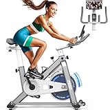 PERFEKTE FÜR JEDEN FAHRER: FS50 Indoor Cycling Bike ist in alle 4 Richtungen vollständig einstellbar und sorgen so für höchsten Komfort. Der Sitz bietet 9 vertikale Einstellungen, während der Lenker 5 vertikale Positionen bietet und die einstellbare Reichweite von 64 bis 75,5 cm reicht (Abstand zwischen Lenker und Sitz). Dies gewährleistet eine perfekte Passform für Benutzer mit einer Körpergröße von 145 bis 188 cm (geeignete Beinlänge: MAX. 92 cm – MIN. 70 cm). Der 166-mm-Q-Faktor sorgt für effizientes und komfortables Treten. Erleben Sie Fahrten, die auf Sie und Ihre ganze Familie zugeschnitten sind