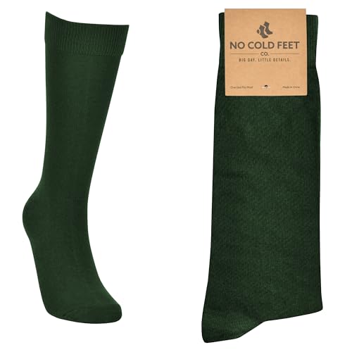 Fun Green Colorful Novelty Socks for Men for Dress Casual Formal Groomsmen Wedding, One Pair