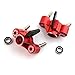 Alloy Front Steering Blocks Steering Knuckle Arm AR330505 for Arrma Kraton 6S Outcast 6S Notorious 6S Fireteam 6S BLX Upgrades Parts (Red)