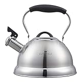 Flötenkessel Wasserkessel, 2.85L Edelstahl Pfeifkessel Mit Hitzebeständigem Griff, Pfeifender Kessel Für Induktionsherde