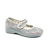  Garzon Mercedita Velcro Mujer 898 Color: Gris Talla: 37