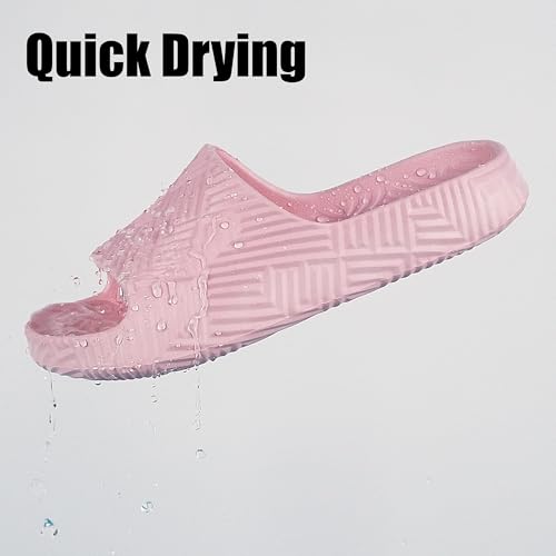 Image of Weweya Slides for Women and Men - Bathroom Shower Shoes - Non Slip House Slippers - Lightweight Beach Sandals